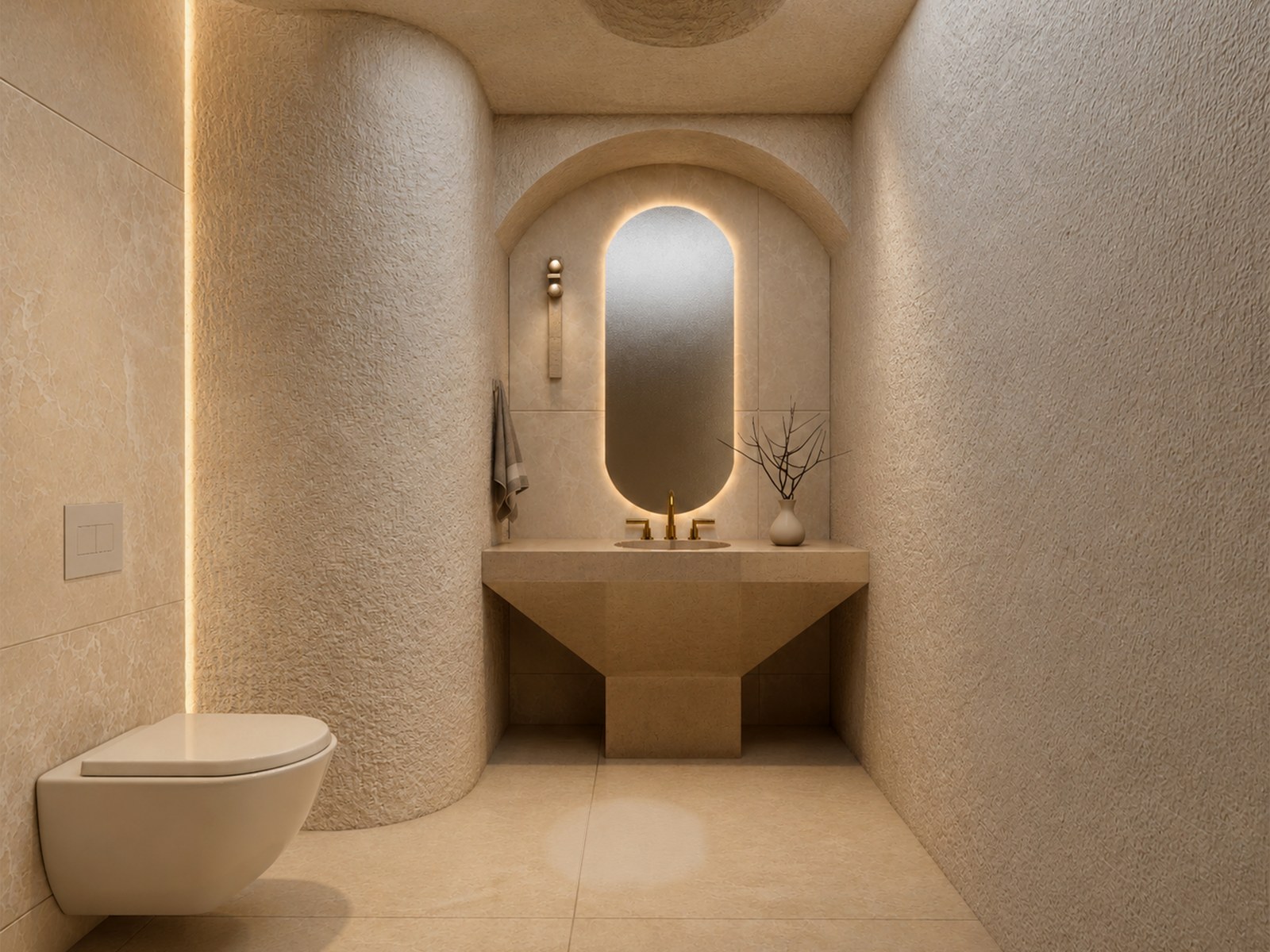 The Delray Residence gallery image — Powder bath